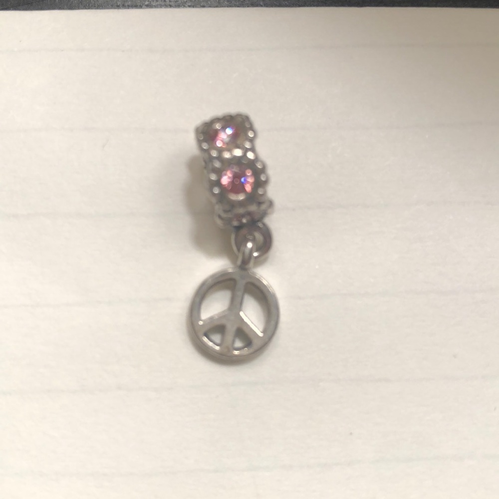 Pandora peace sign charm